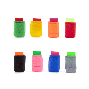 カラフルな色が目を引くミニサイズのマジックテープ式の Mini Color Cable Ties（ミニカラーケーブルタイ）