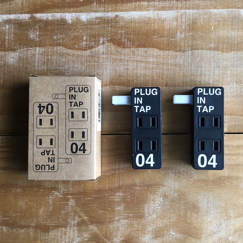 あえて見せたくなるプラグ＆タップ  PLUG IN TAP_04 × 2SET（プラグインタップ 4個口2個セット）