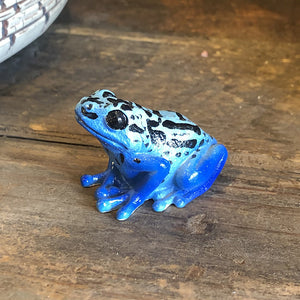 コバルトヤドクガエルのリアルな生きもの造形マグネット REPTILES MAG BLUE POISON DART FROG（レプタイルズ マグ ブルー ポイズンダートフロッグ）