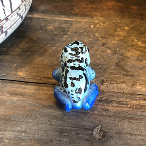 コバルトヤドクガエルのリアルな生きもの造形マグネット REPTILES MAG BLUE POISON DART FROG（レプタイルズ マグ ブルー ポイズンダートフロッグ）