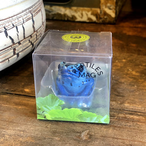コバルトヤドクガエルのリアルな生きもの造形マグネット REPTILES MAG BLUE POISON DART FROG（レプタイルズ マグ ブルー ポイズンダートフロッグ）