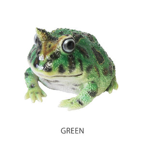 ベルツノガエルのリアルな生きもの造形マグネット REPTILES MAG HORNED FROG（レプタイルズ マグ ホーンドフロッグ）