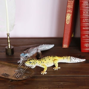 ヒョウモントカゲモドキのリアルな生きもの造形マグネット REPTILES MAG LEOPARD GECKO（レプタイルズ マグ レオパードゲッコー）