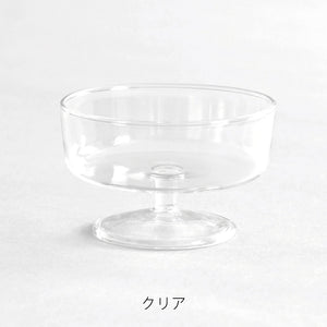 アイスクリームやデザート、果物、前菜などを盛り付けるのにぴったりの脚付きスコングラス　スコン アイスクリームグラス