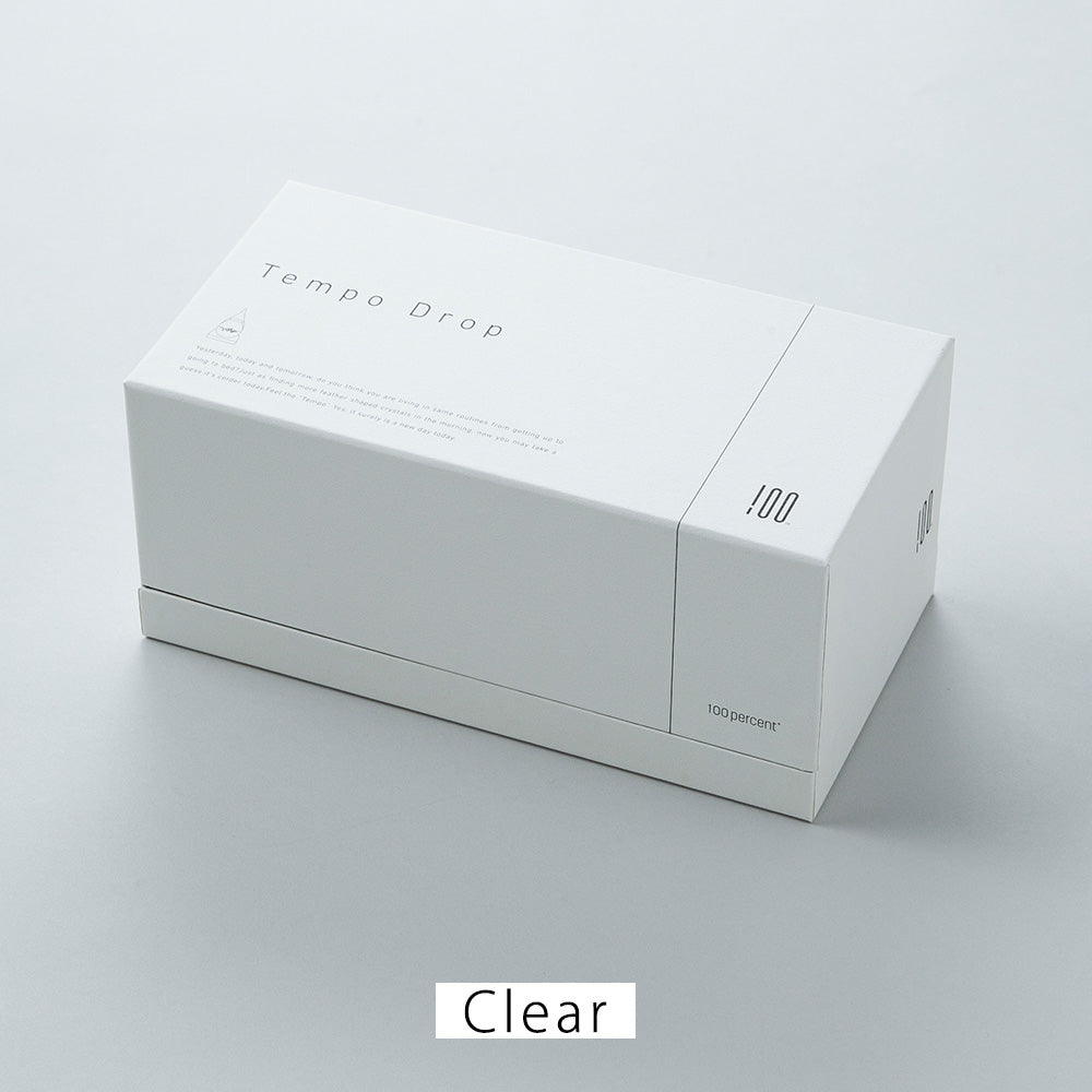 天候の変化で結晶の形が変わる しずく型のオブジェ Tempo Drop（テンポ