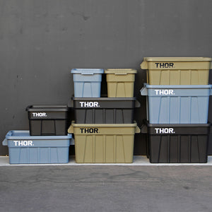 野外でも使用可能なハンドル付きトートボックス THOR Large Totes With Lid（ソー ラージ トート ウィズ リッド）