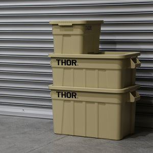 野外でも使用可能なハンドル付きトートボックス THOR Large Totes With Lid（ソー ラージ トート ウィズ リッド）