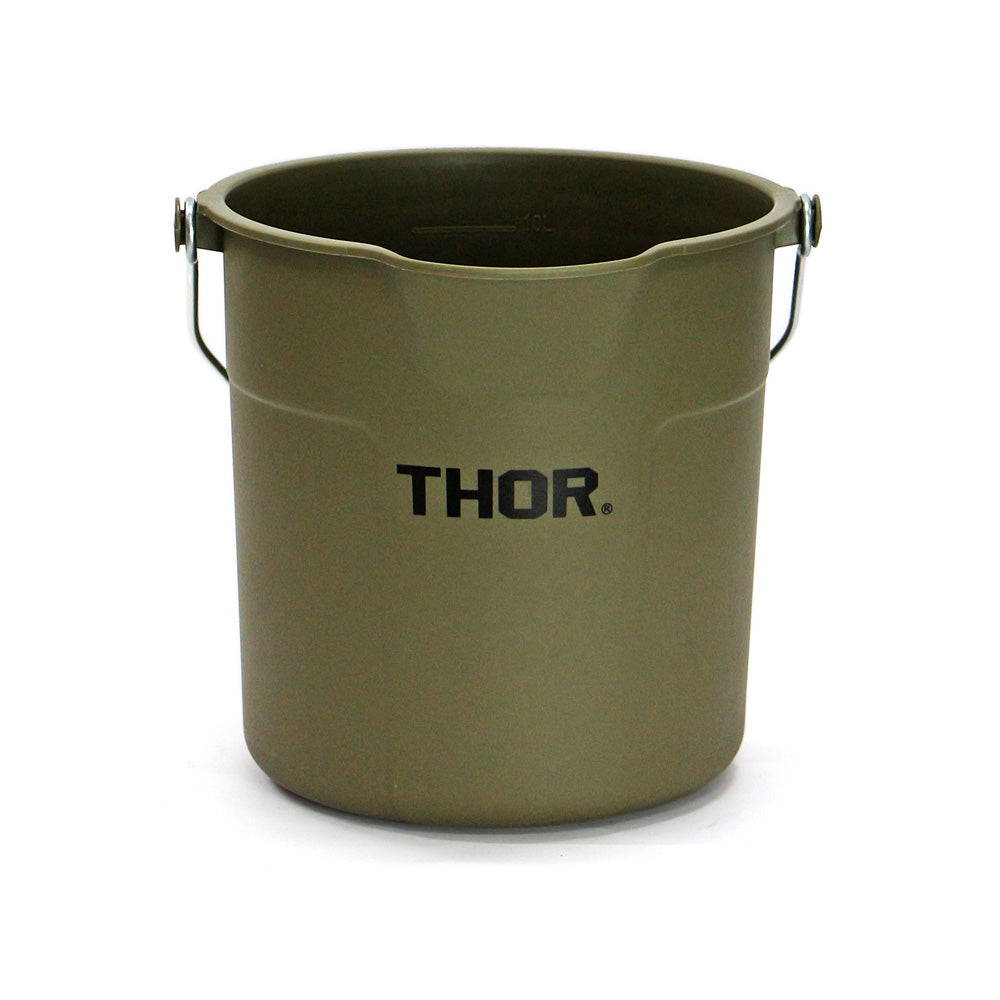頑丈な目盛付きラウンドバケツ Thor Round Bucket 10L（ソー ラウンド バケツ）