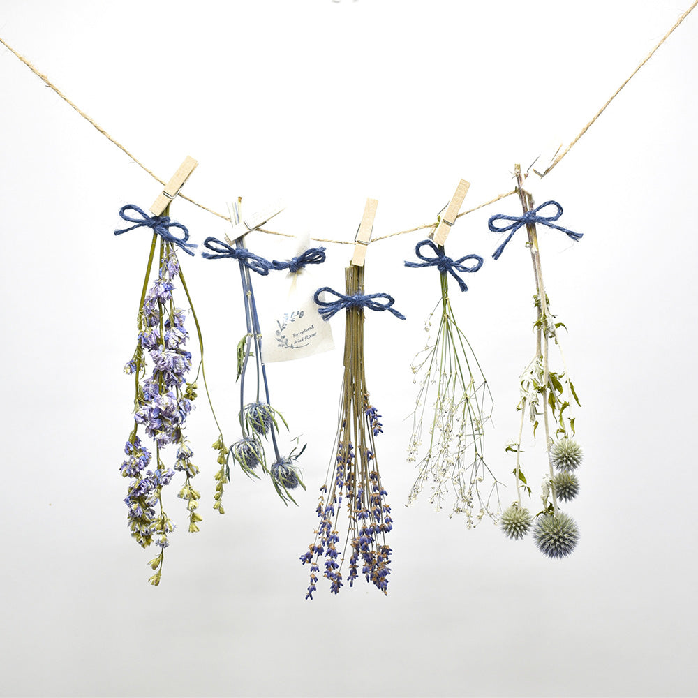 ＊Natural＊ホワイトとブルーの夏のガーランド☆ドライフラワーガーランド 送料込】○゜*White Green*゜○゜*ナチュラルドライフラワーガーランド