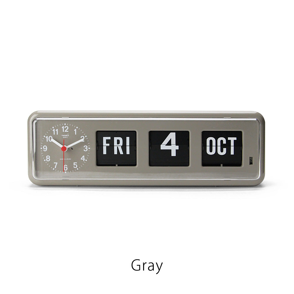 シンプルなオートカレンダー付クロック Twemco Calendar Clock #BQ-38