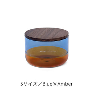 カラーグラスのコンビネーションが空間を彩る TWO TONE CANISTER（ツートーン キャニスター）