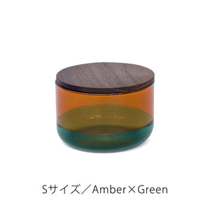 カラーグラスのコンビネーションが空間を彩る TWO TONE CANISTER（ツートーン キャニスター）