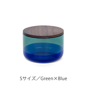カラーグラスのコンビネーションが空間を彩る TWO TONE CANISTER（ツートーン キャニスター）