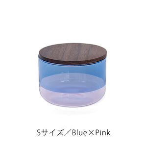 カラーグラスのコンビネーションが空間を彩る TWO TONE CANISTER（ツートーン キャニスター）