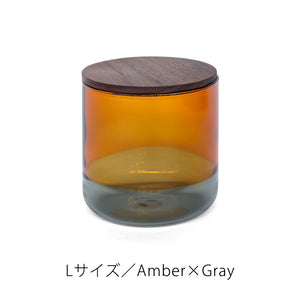 カラーグラスのコンビネーションが空間を彩る TWO TONE CANISTER（ツートーン キャニスター）