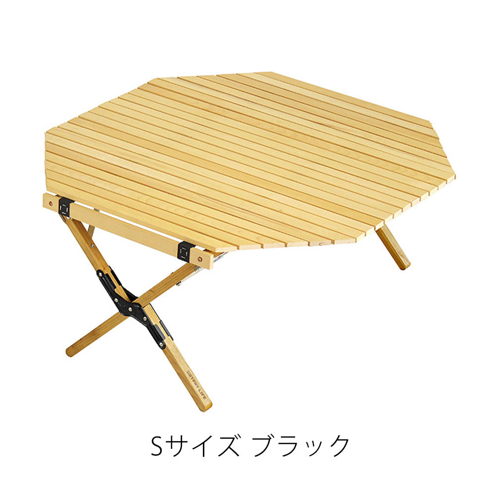 みんなで囲める楽しい八角形！屋内・屋外どちらも使用可能なテーブル WOOD ROLL TOP TABLE OCTAGON（ウッド ロールトッ –  MAG. online shop